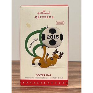 2015 HALLMARK KEEPSAKE ORNAMENT QG01409 SOCCER STAR